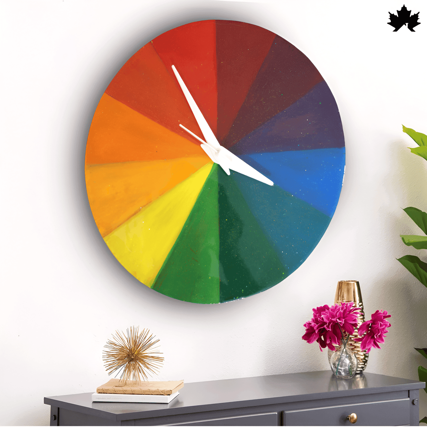 Vibrant Spectrum - Colorful Wall Clock | Fankaarlok