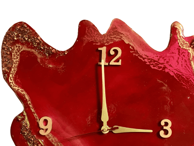 Crimson Cascade - Artistic Wall Clock | Fankaarlok - Fankaarlok