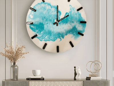Azure Wave - Modern Wall Clock | Fankaarlok - Fankaarlok