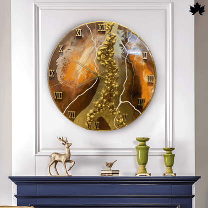 Aurora Inferno Wall Clock - Mesmerizing Handcrafted Art | Fankaarlok - Fankaarlok