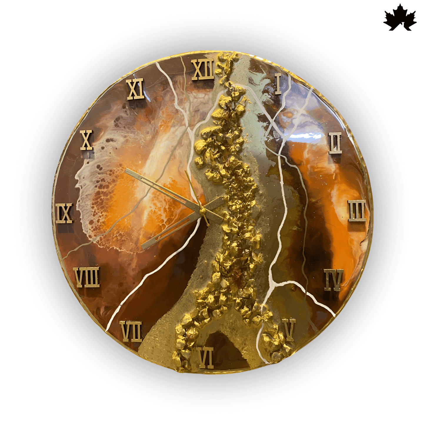 Aurora Inferno Wall Clock - Mesmerizing Handcrafted Art | Fankaarlok - Fankaarlok