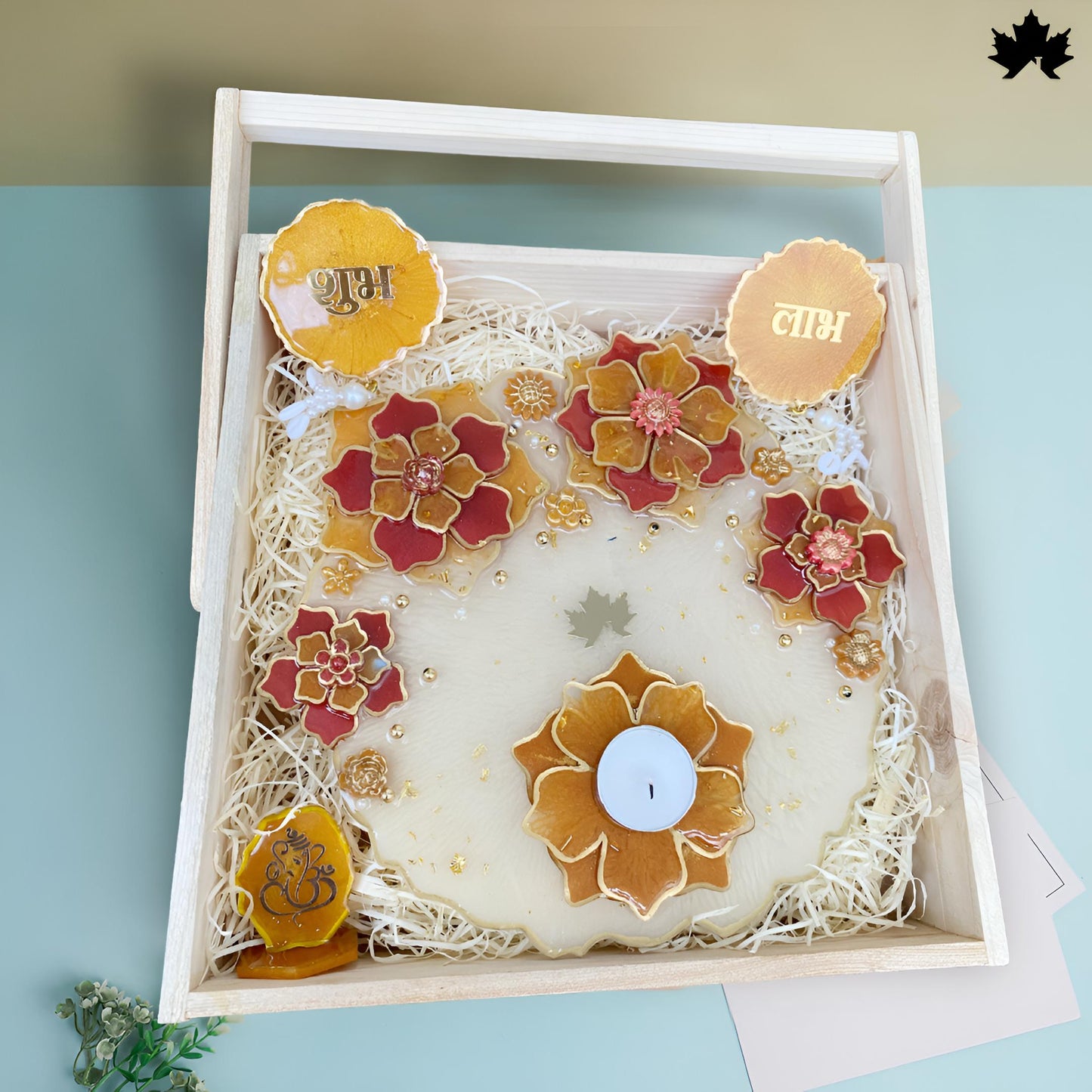 Corporate Diwali Gift Hamper India | Luxury Pooja Thali with Shubh Laabh