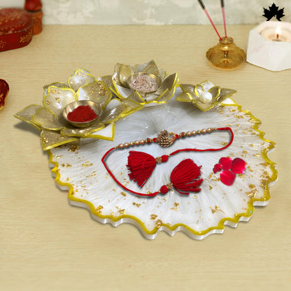 Lotus Radiance – Customized Pooja Thali Online | Fankaarlok