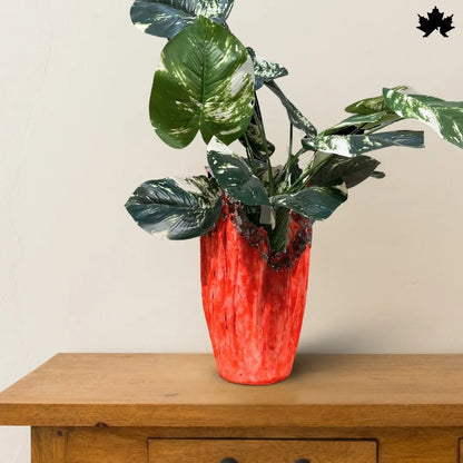 Crimson Flame Aura – Artistic Planter for Home Décor | Fankaarlok