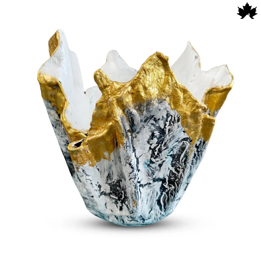 Aurora Marble Glow – Luxury Ceramic Planter Online | Fankaarlok