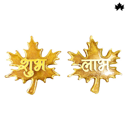 Golden Maple Divine Duo - Shubh Laabh Wall Hangings