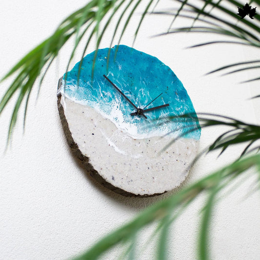 Ocean Wave Resin Art Collection | Stylish Wall Clock Design by Fankaarlok