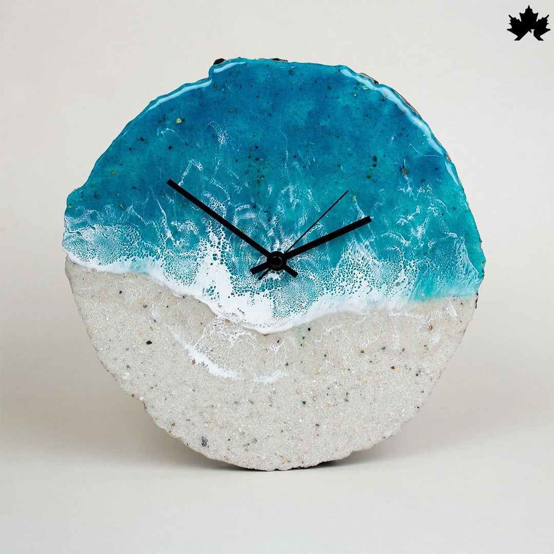 Ocean Wave Resin Art Collection | Stylish Wall Clock Design by Fankaarlok