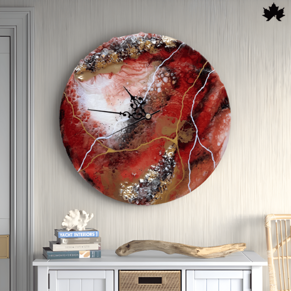 Volcanic Elegance Wall Clock