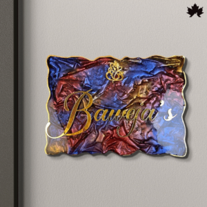 Designer Resin nameplate