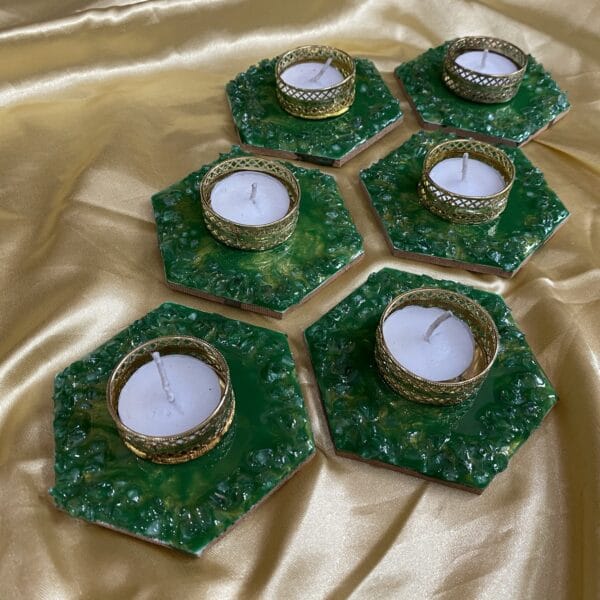 Resin Tealight Holder Set