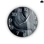 modern resin art wall clock