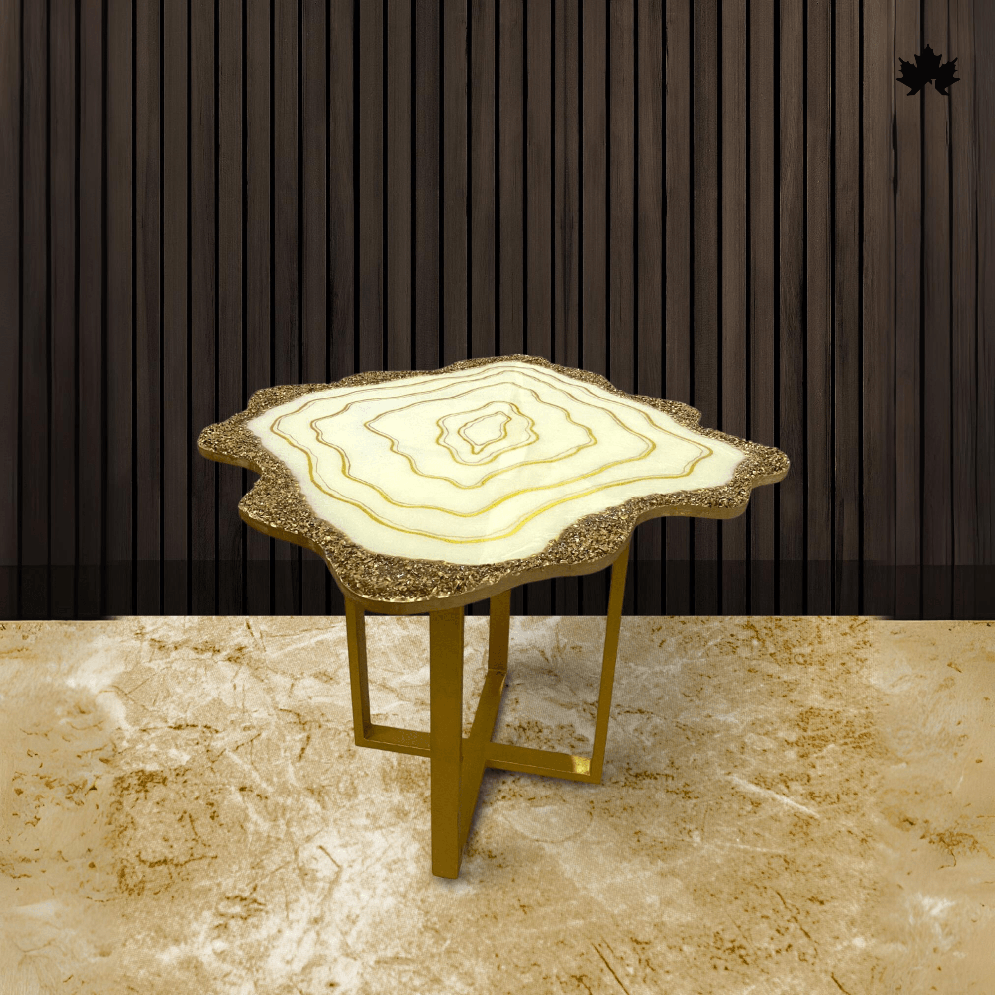 Artistic Luxury Agate accent table featuring an organic