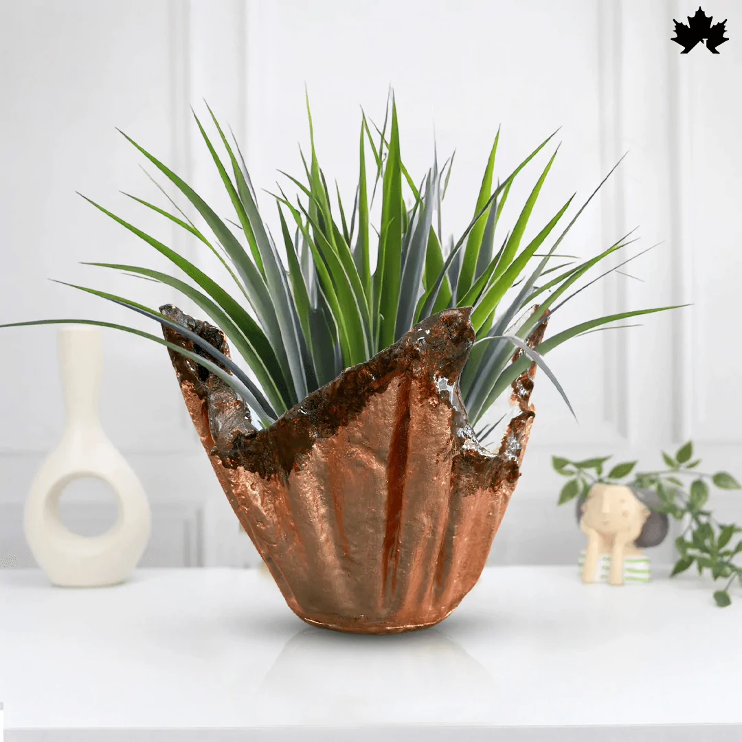 Copper Crest – Decorative Indoor Planter | Fankaarlok
