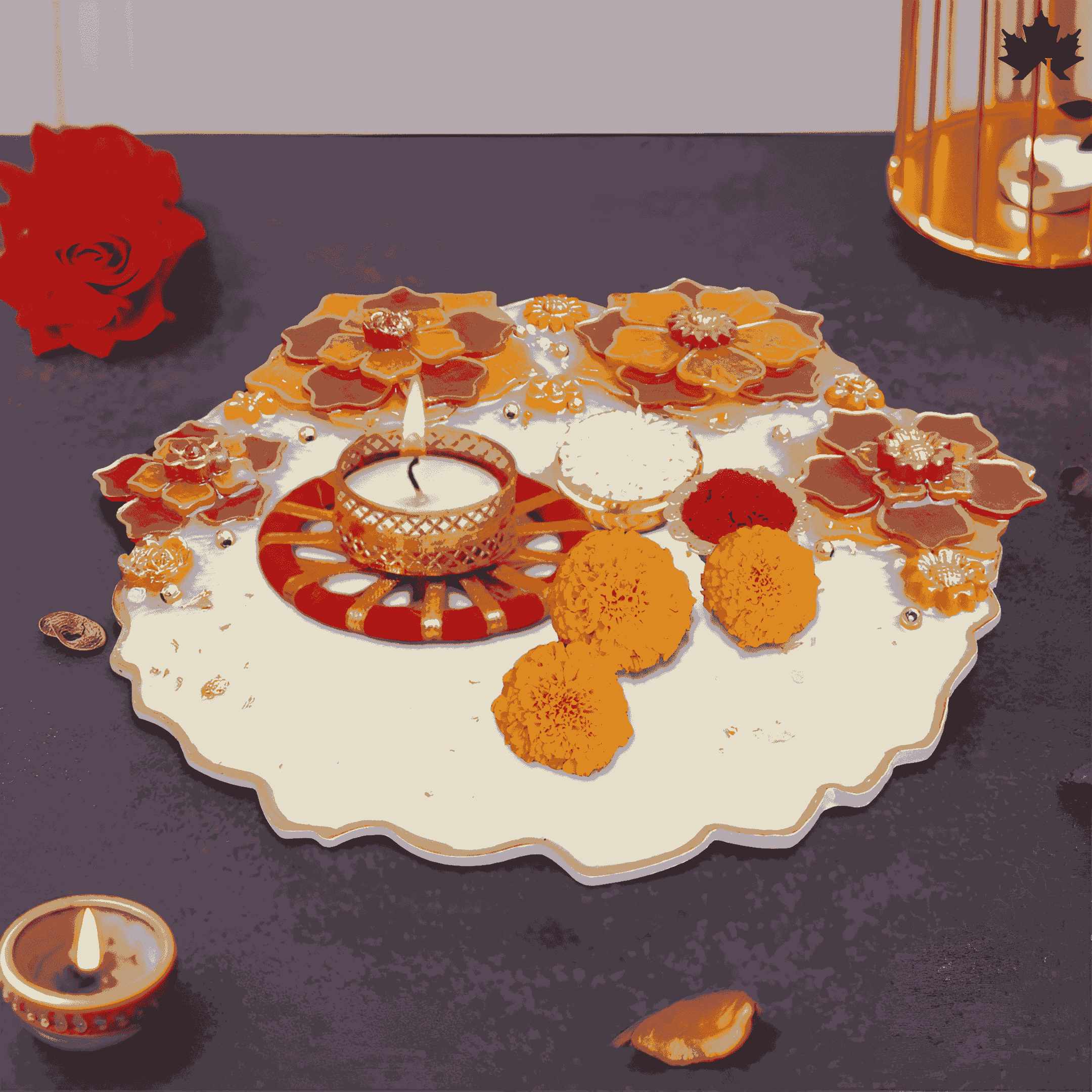 Buy Karwa Chauth Pooja Thali Online